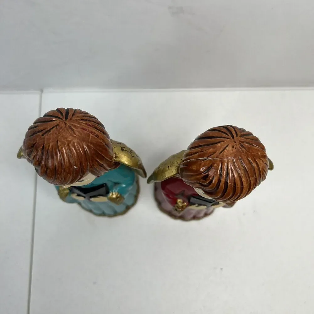 Ardco‎ Christmas Singing Choir Angels Japan Paper Mache Vintage Holiday Lot Of 2